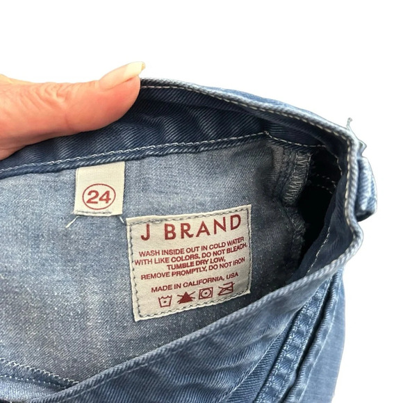 J Brand Women’s Denim Cutoff Shorts in Nightfall Blue Size 24 - Picture 5 of 6